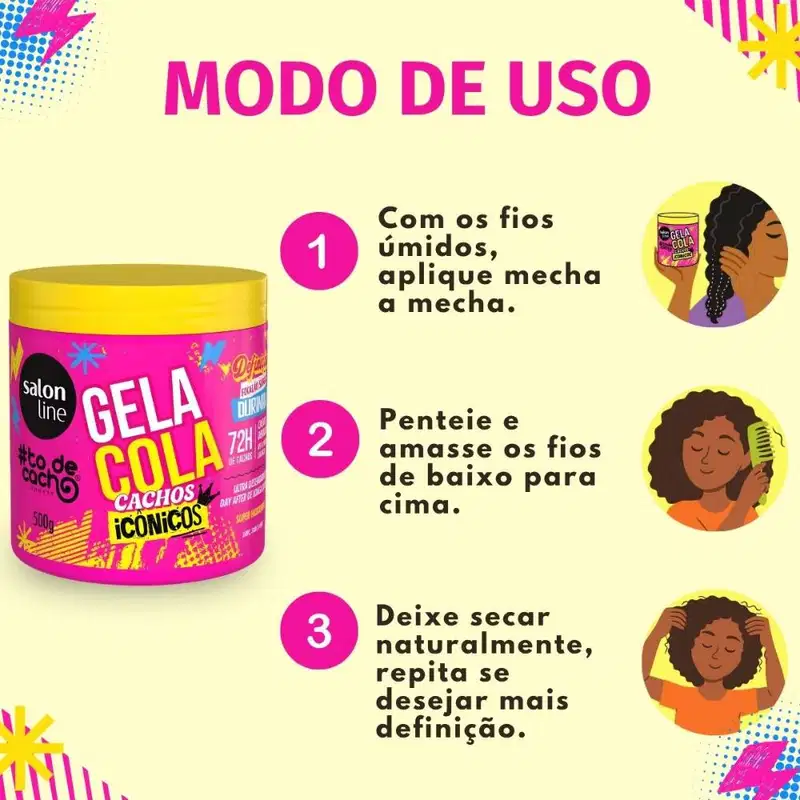 Gelacola Capilar Salon Line Cachos Icônicos #ToDeCacho 500g