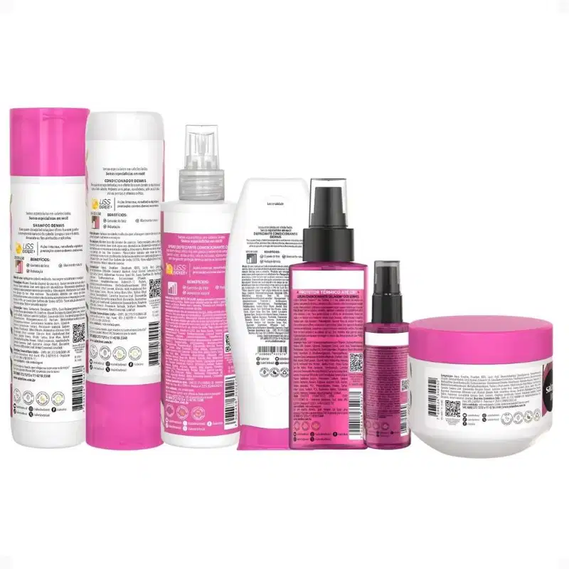 Kit Salon Line Meu Liso Demais Completo Com 7 + Mimo