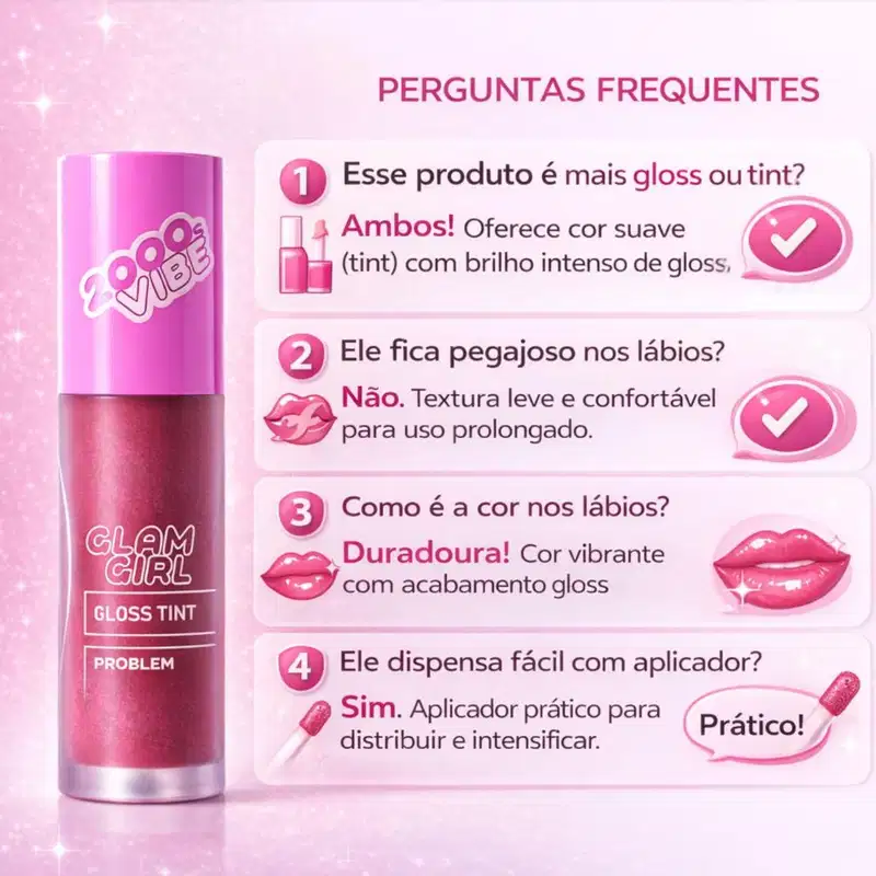 Gloss Tint Ruby Rose Popstar Glam Girl Problem Hb-l6603-2