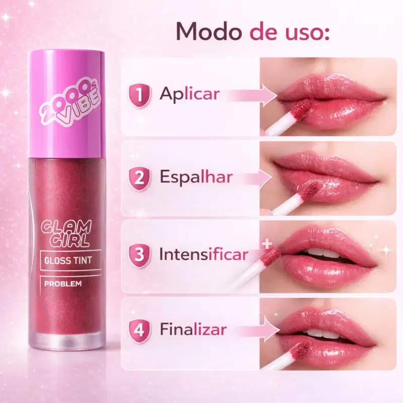 Gloss Tint Ruby Rose Popstar Glam Girl Problem Hb-l6603-2