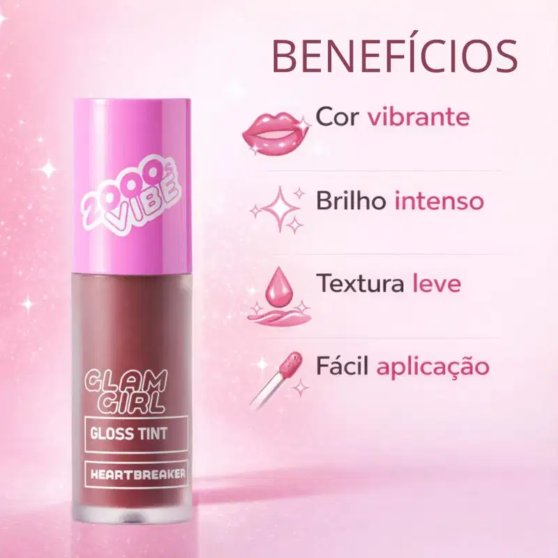 Gloss Tint Ruby Rose Popstar Glam Girl Heartbreaker Hb-l6603-4
