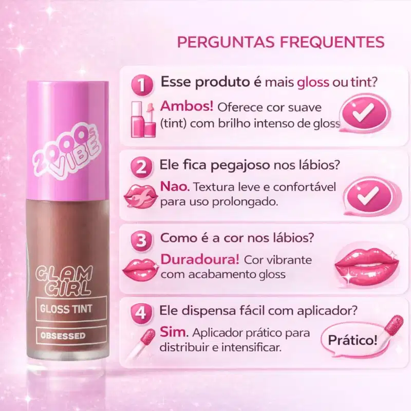 Gloss Tint Ruby Rose Popstar Glam Girl Obsessed Hb-l6603-1