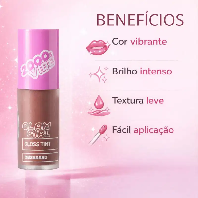 Gloss Tint Ruby Rose Popstar Glam Girl Obsessed Hb-l6603-1