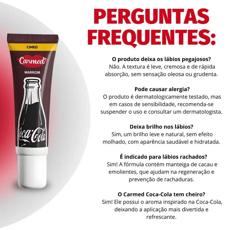 Carmed Coca-Cola Marrom - Hidratante Labial 10g