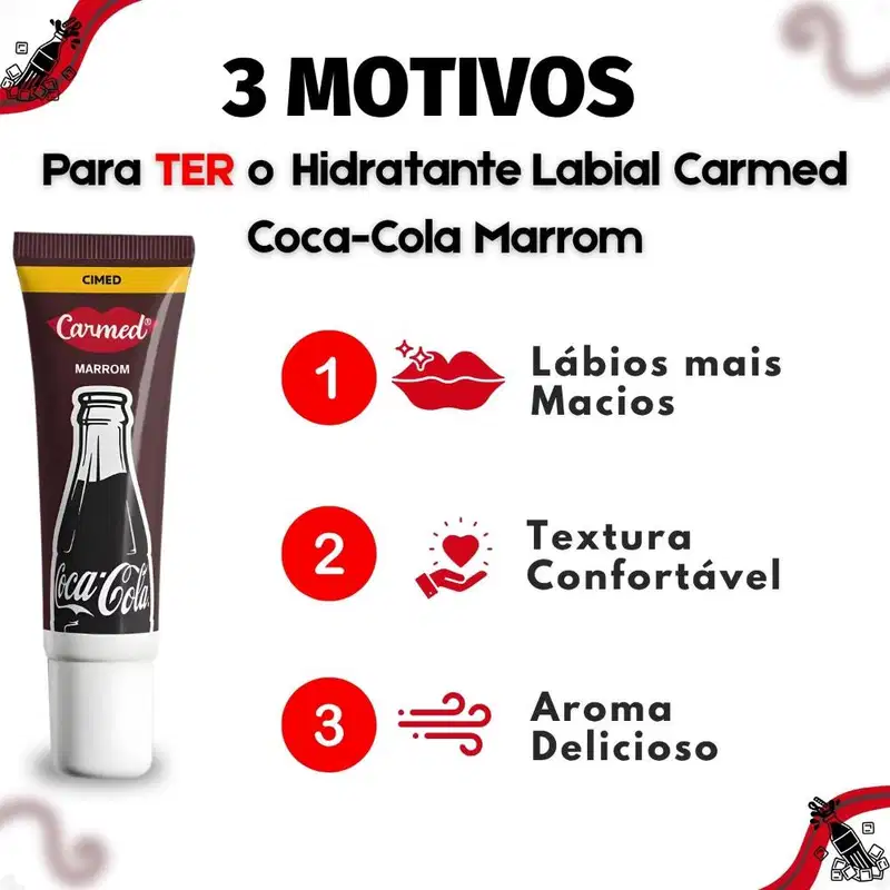Carmed Coca-Cola Marrom - Hidratante Labial 10g