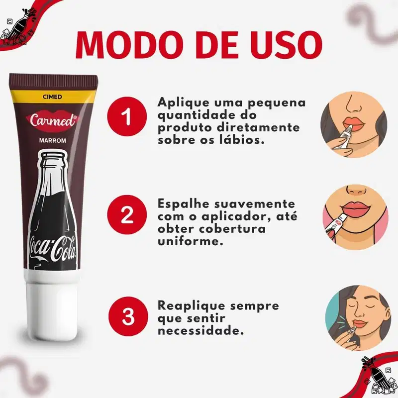 Carmed Coca-Cola Marrom - Hidratante Labial 10g