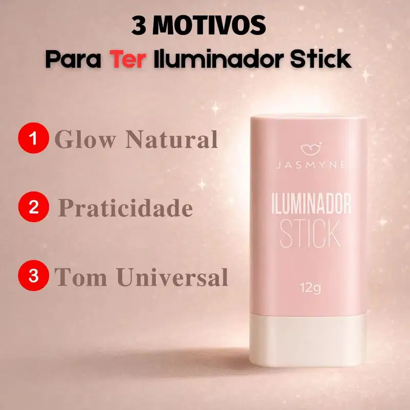 Iluminador Stick Jasmyne Soft Champagne 12g Ref. J0108