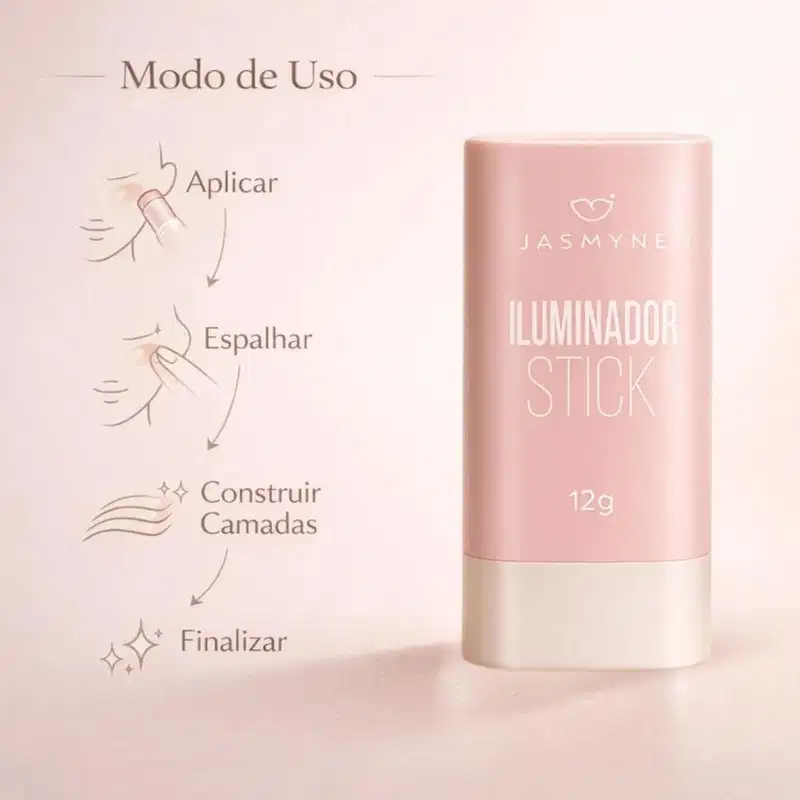 Iluminador Stick Jasmyne Soft Champagne 12g Ref. J0108