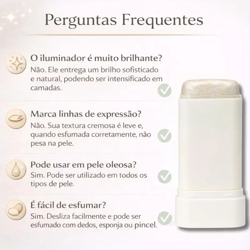 Iluminador Stick Jasmyne Moonlight Glow 12g Ref. J0108