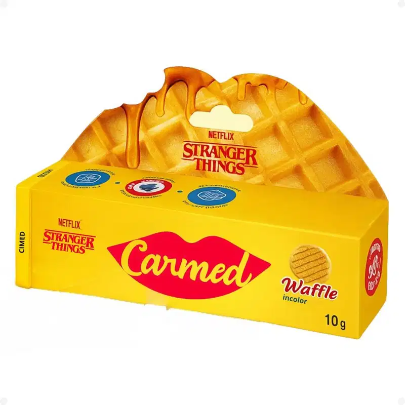 Carmed Netflix Stranger Things Waffle Incolor - Hidratante Labial 10g