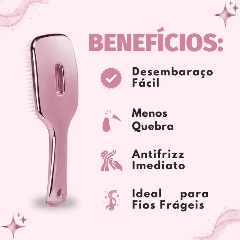 Escova Ricca Flex Premium Rose Cód. 2454