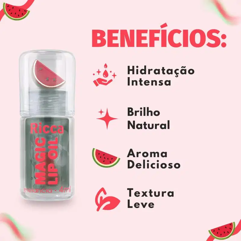 Lip Oil Ricca Magic Melancia