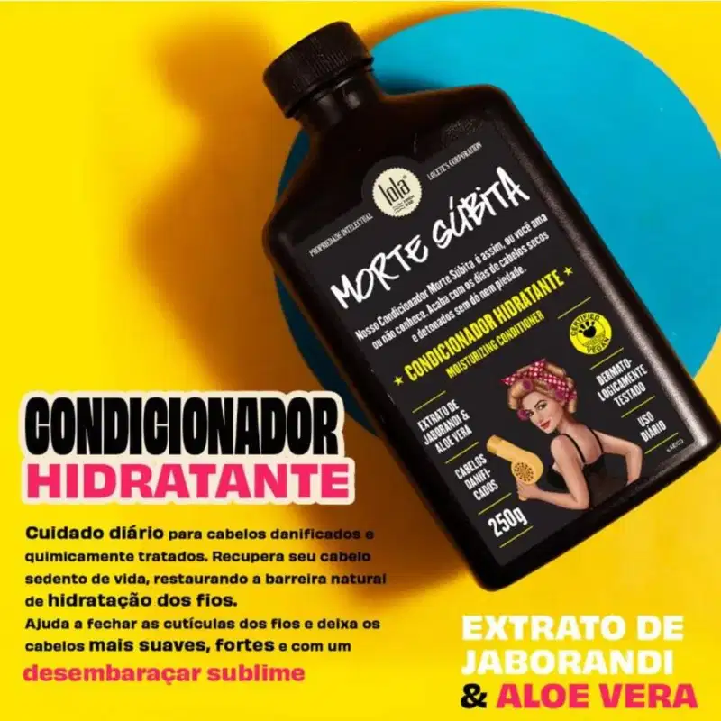 Kit Lola Morte Súbita: Shampoo e Condicionador 250ml