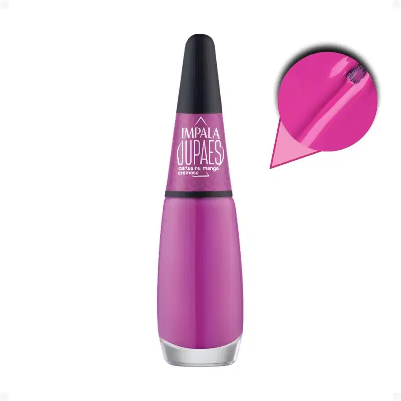 Kit Impala Ju Paes Virando O Jogo Cartas Na Manga: 1 Esmalte Cremoso e 1 Lip Oil Hidratante