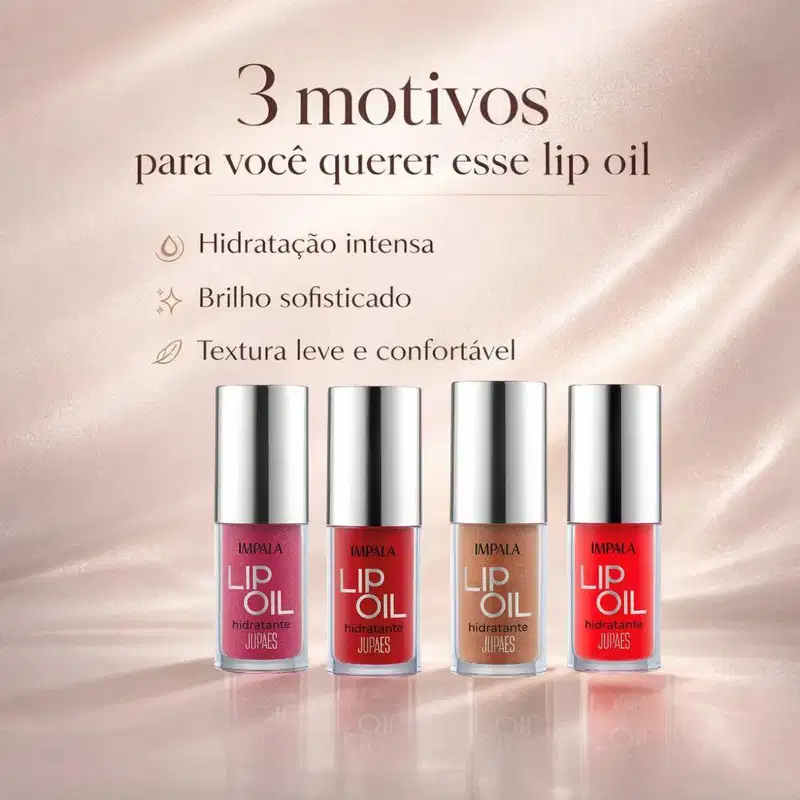 Kit Impala Ju Paes Virando O Jogo Lip Oil Com 4