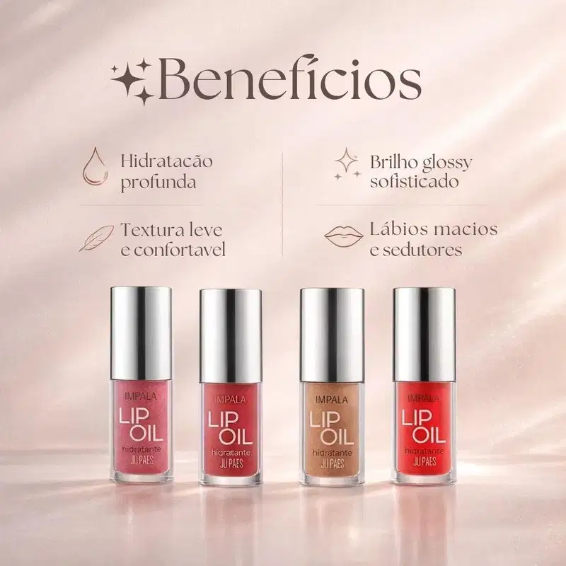 Kit Impala Ju Paes Virando O Jogo Lip Oil Com 4