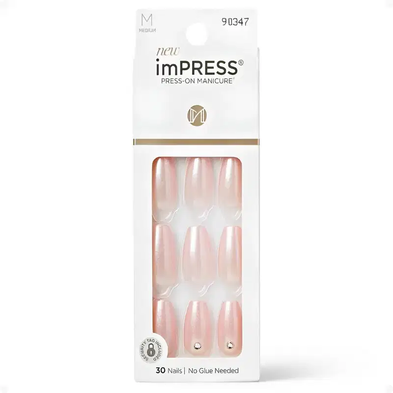 Unhas Postiças imPress Kiss Ny Glazed Pink IMM30
