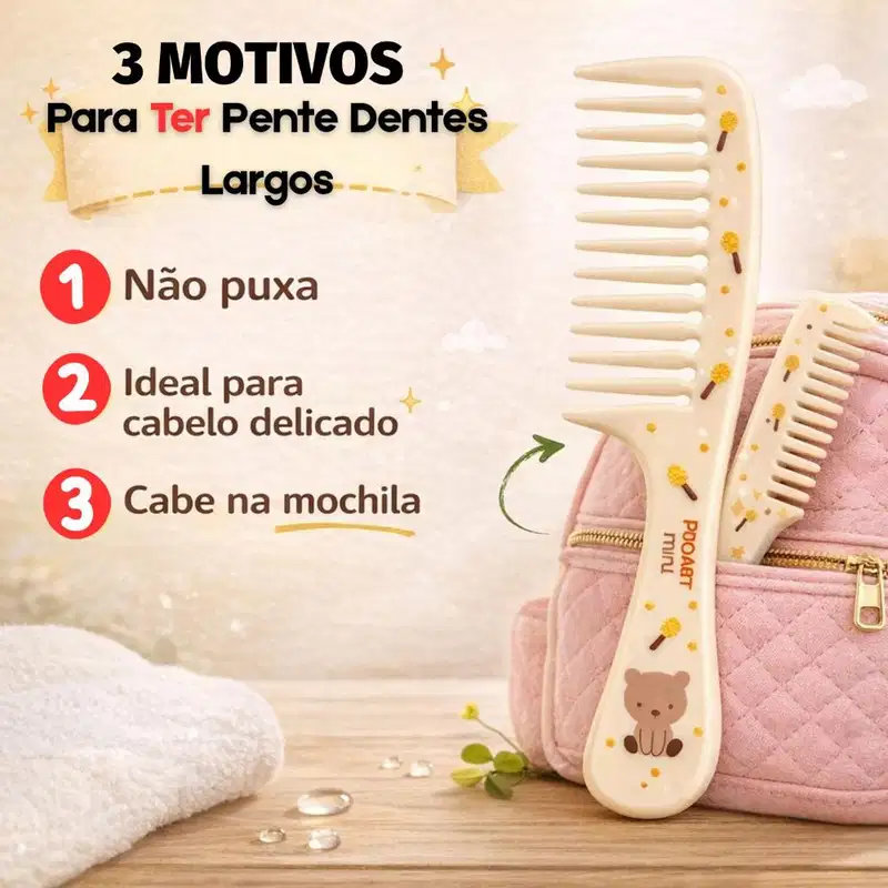 Proart Mini Pmp01b - Pente Dentes Largos Infantil