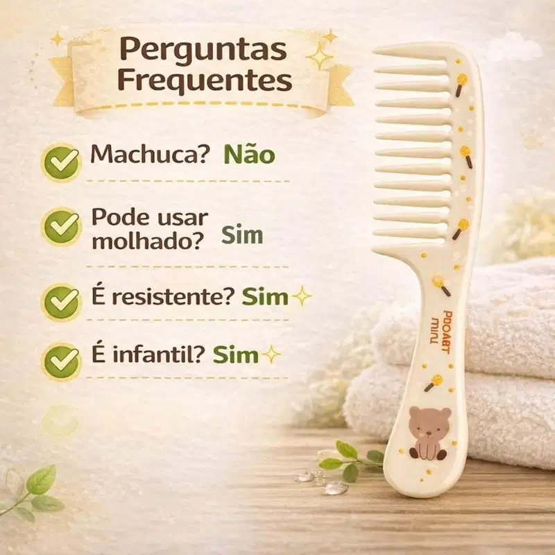 Proart Mini Pmp01b - Pente Dentes Largos Infantil