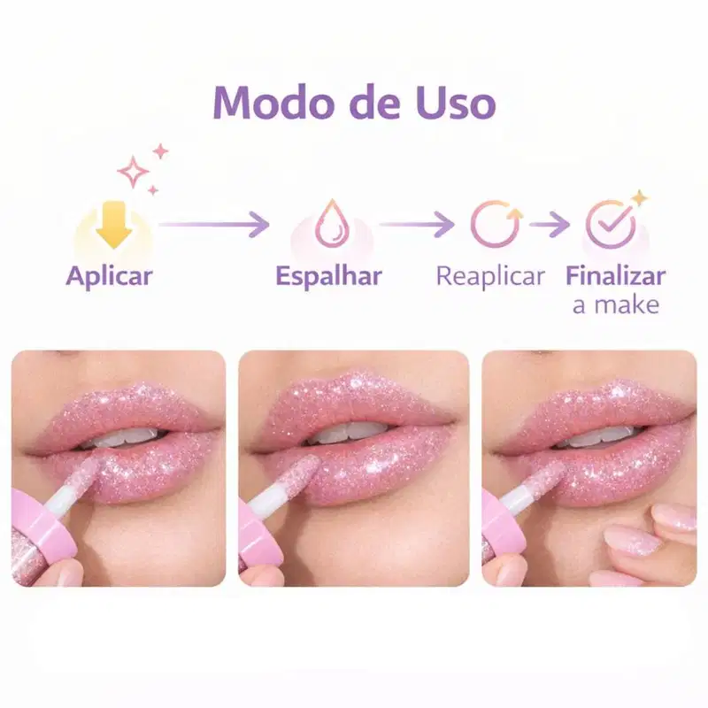 Gloss Labial Jasmyne Doce Amor 7ml Cor 02 Js00070