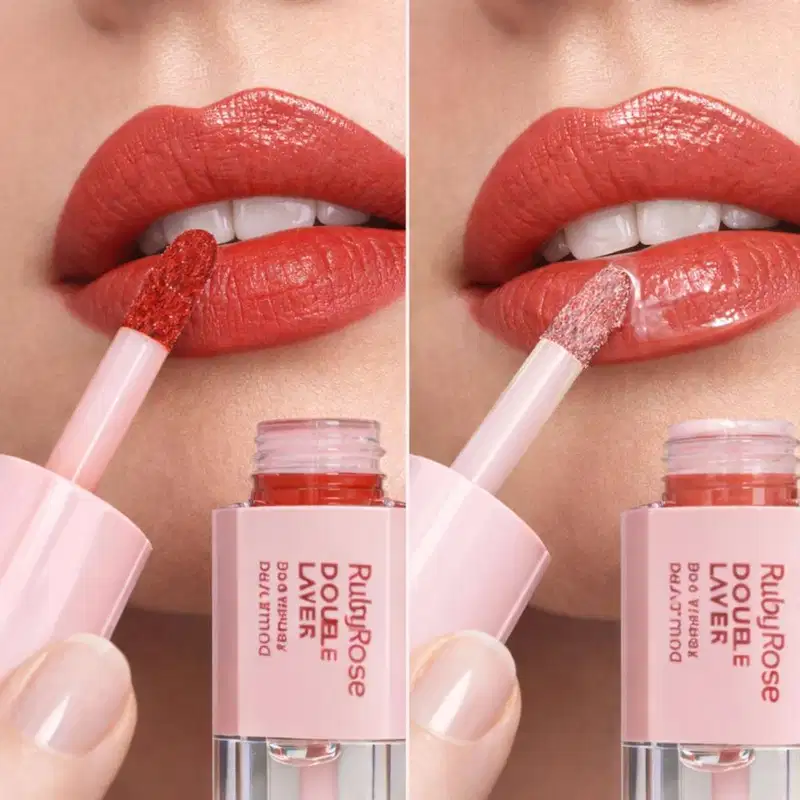 Batom Duo Ruby Rose Double Layer DL70 HB-L6102-7