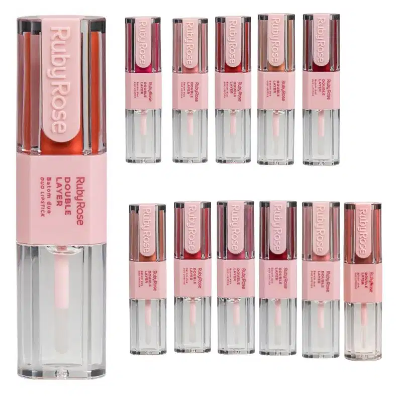 Batom Duo Ruby Rose Double Layer DL90 HB-L6102-9