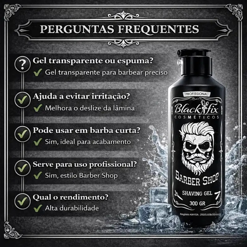 Shaving Gel Black Fix Barber Shop 300g