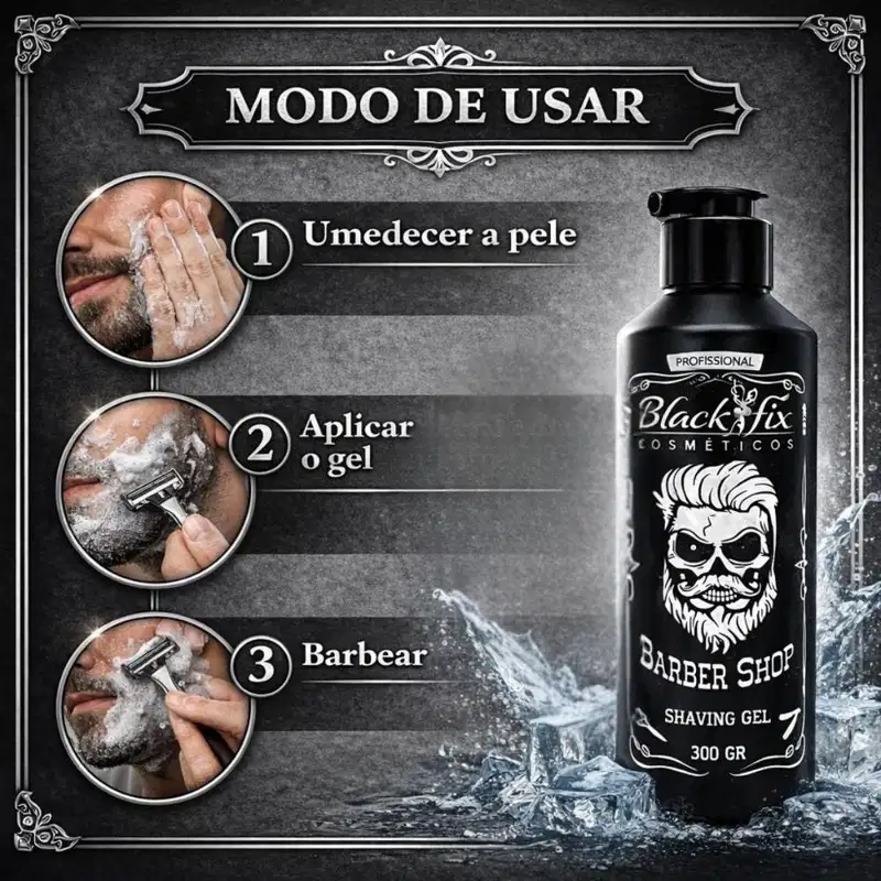 Shaving Gel Black Fix Barber Shop 300g