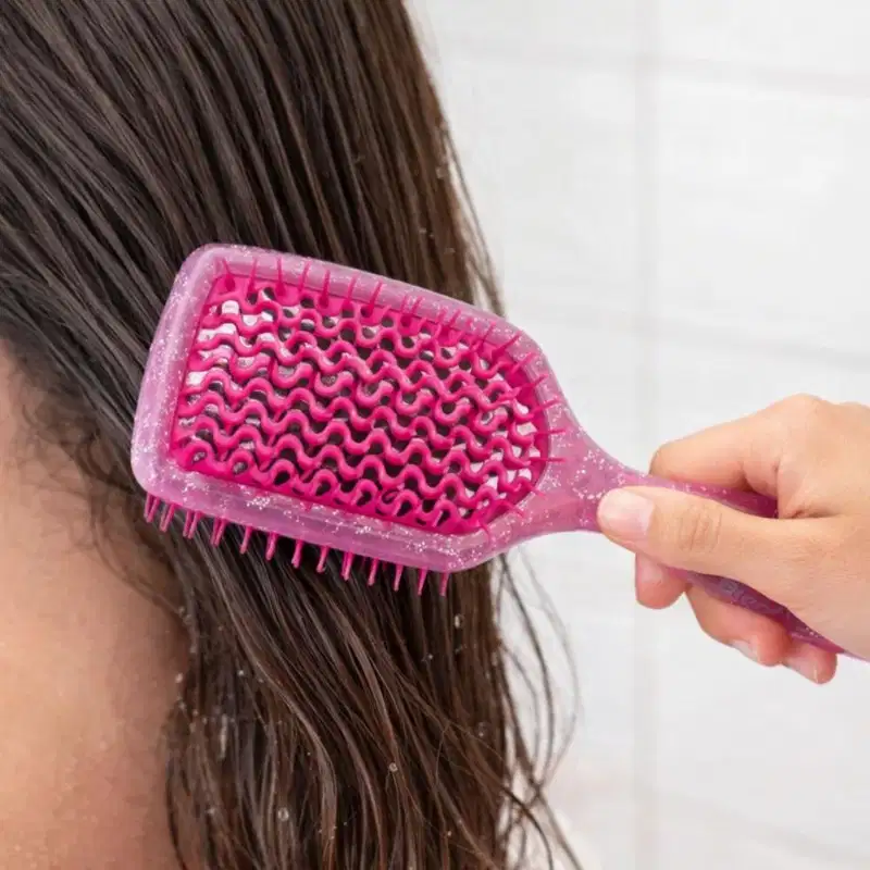 Escova Ricca Flex Glam Rosa 2378