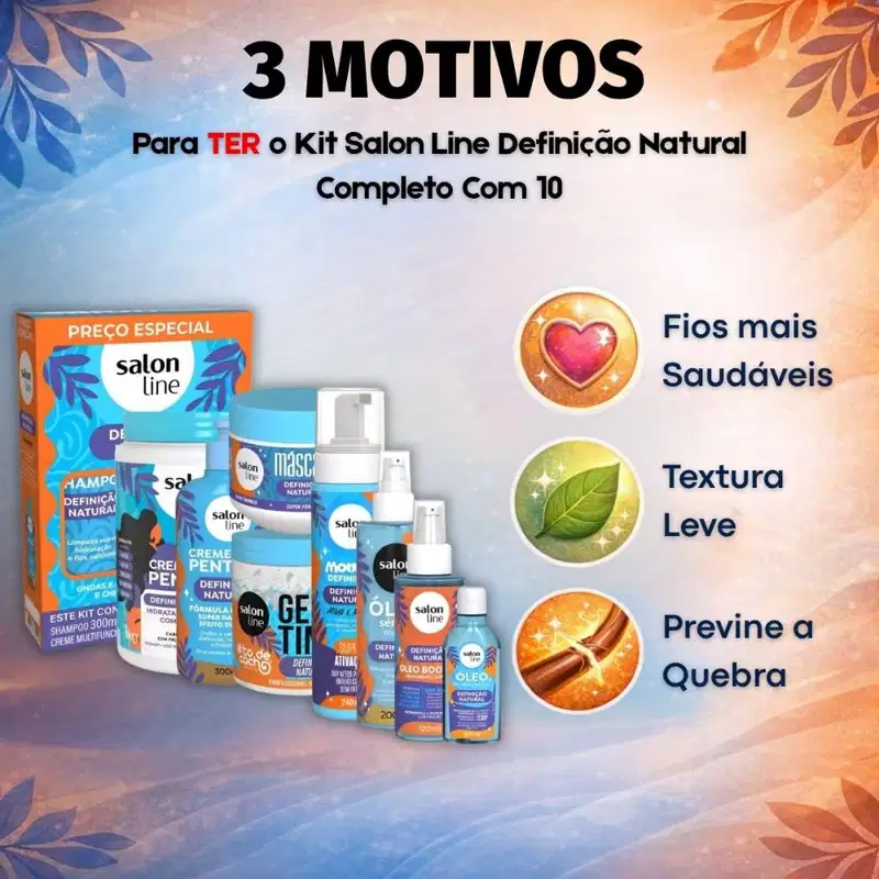 Kit Salon Line Definição Natural Completo Com 10