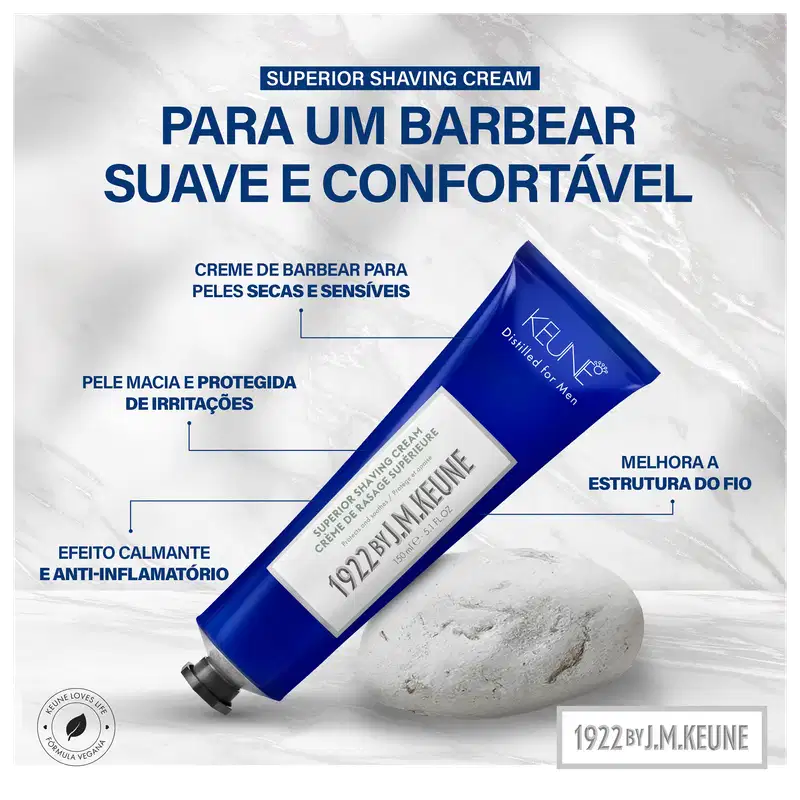 1922 By J. M. Keune Superior Shaving - Creme de Barbear 150ml