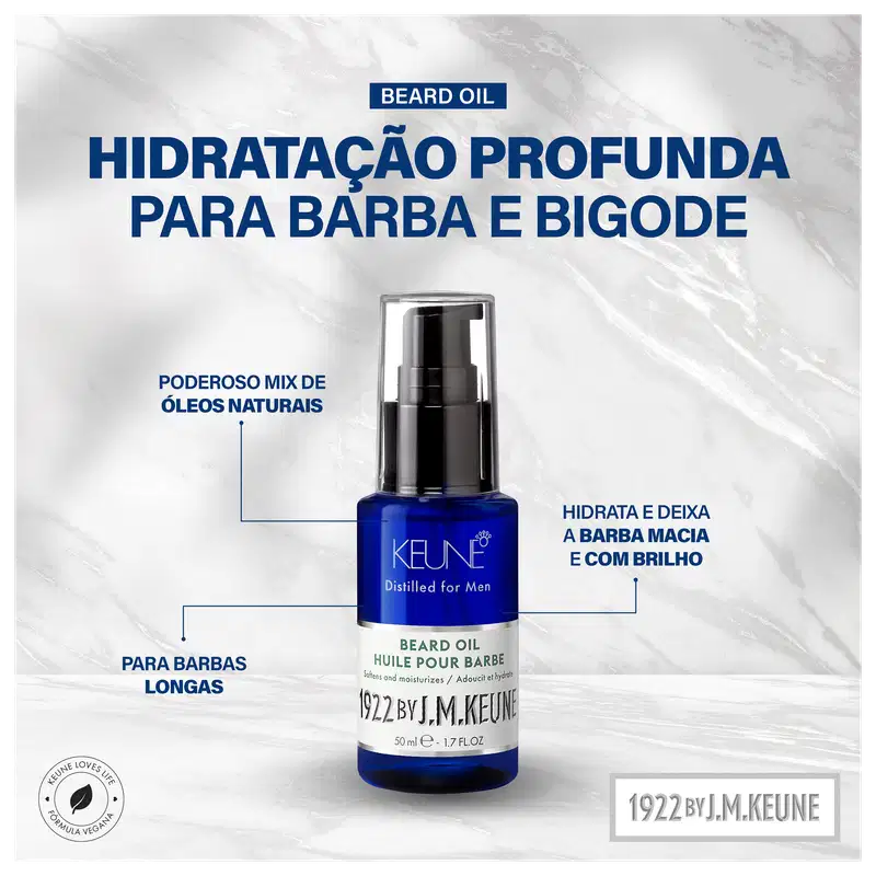 1922 By J. M. Keune Beard - Óleo para Barba 50ml