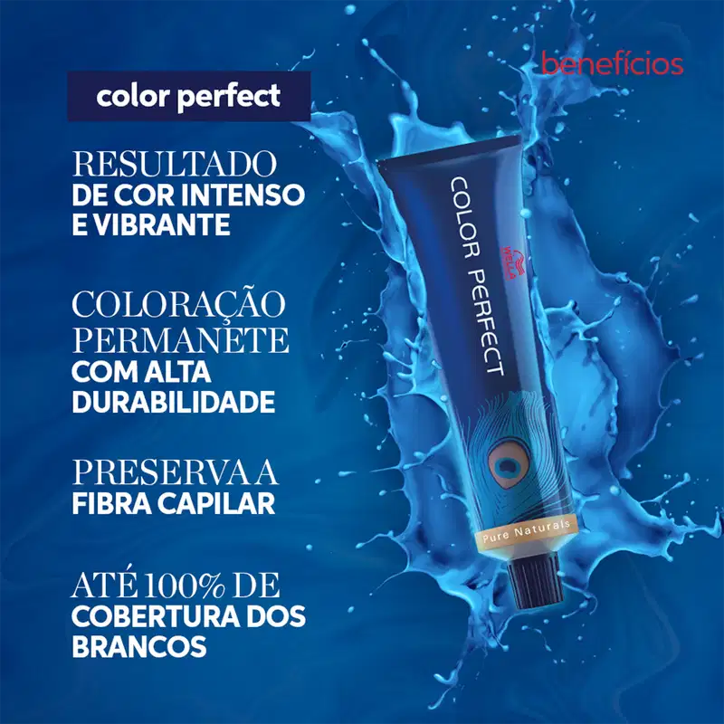 Wella Professionals Color Perfect 9/01 Louro Ultraclaro Natural Acinzentado - Coloração Permanente 60ml