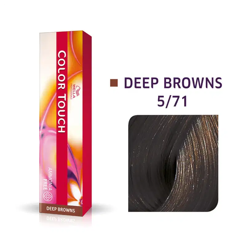 Wella Professionals Color Touch 5/71 Castanho Claro Marrom Acinzentado - Tonalizante 60g