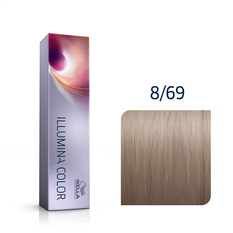 Wella Professionals Illumina Color 8/69 Louro Claro Violeta Acinzentado - Coloração 60ml
