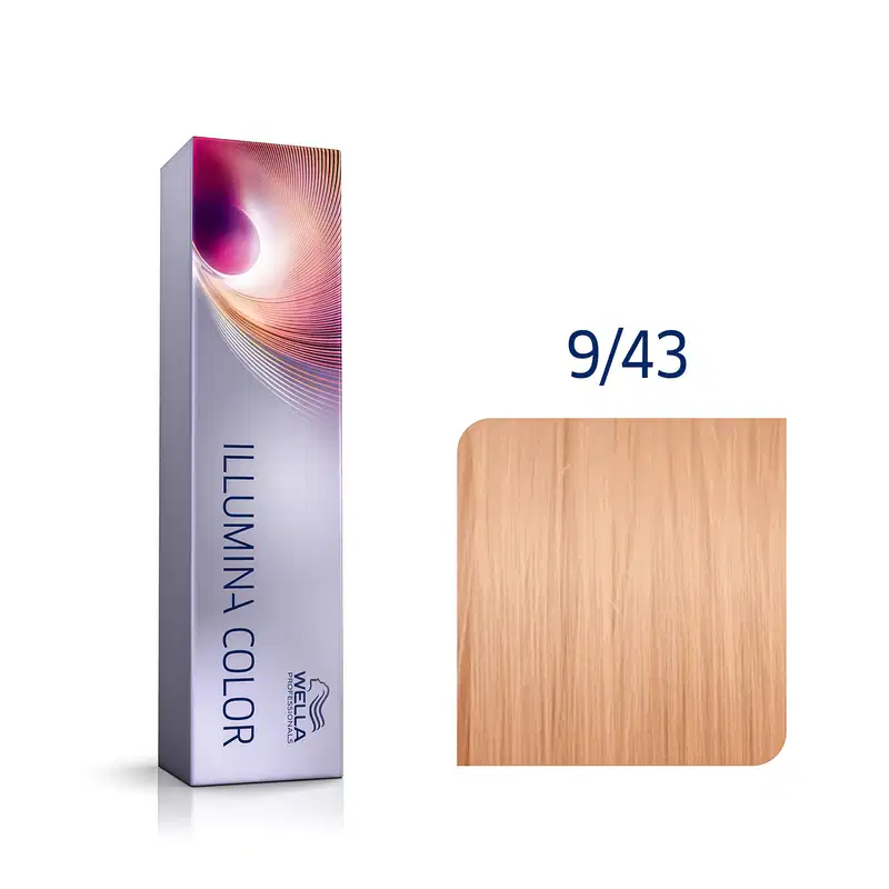 Wella Professionals Illumina Color 9/43 Louro Ultraclaro Vermelho Dourado - Coloração 60ml