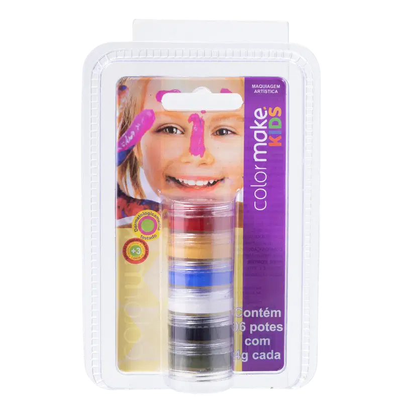 Kit Colormake Kids Tinta Facial (6 Unidades)