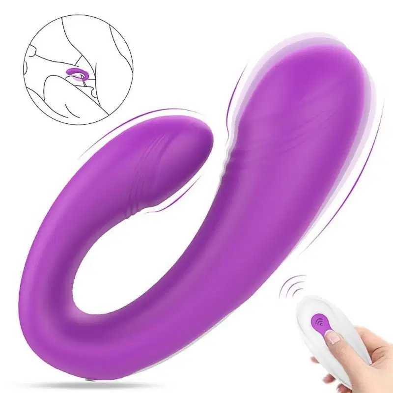 Heart Sweety S-Hande Vibrador Casal com Controle Remoto 9 Intensidades em Silicone Recarregável