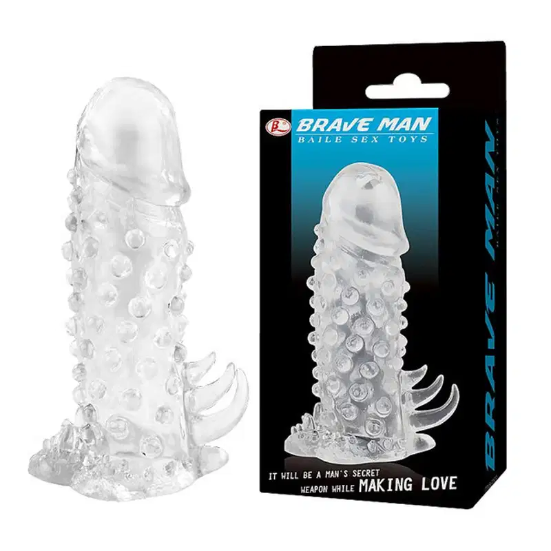 Capa Peniana com Textura Brave Man 2 Baile 13cm x 3cm