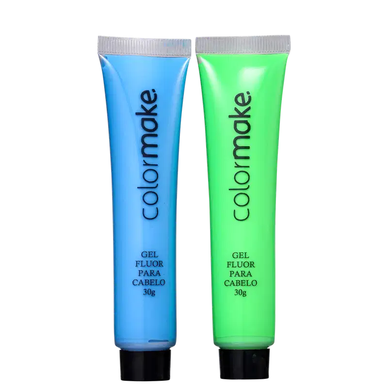 Kit Colormake Gel Fluorescente Azul e Verde (2 Unidades)