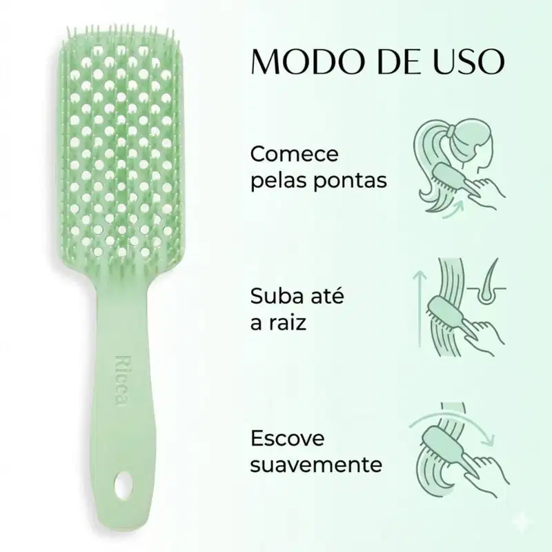 Escova Ricca Flex Candy Brush Menta