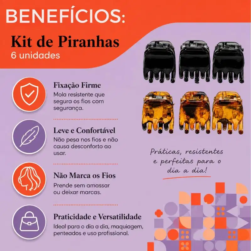 Kit Proart: 6 Piranhas Pequenas Pdc05b
