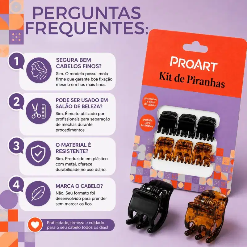 Kit Proart: 6 Piranhas Pequenas Pdc05b