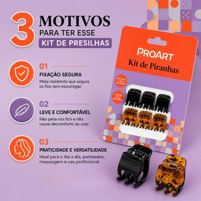 Kit Proart: 6 Piranhas Pequenas Pdc05b