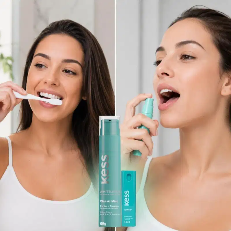 Kit Kess Higiene Bucal Classic Mint: Gel Dental 60g e Spray Bucal 10ml