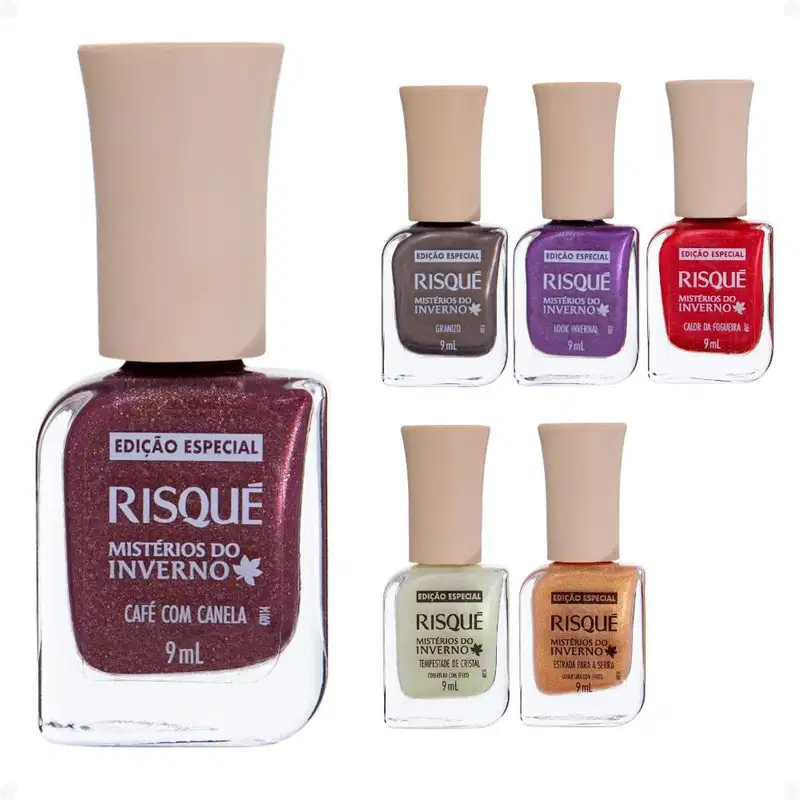 Esmalte Risqué Mistérios Do Inverno 9ml Tempestade De Cristal