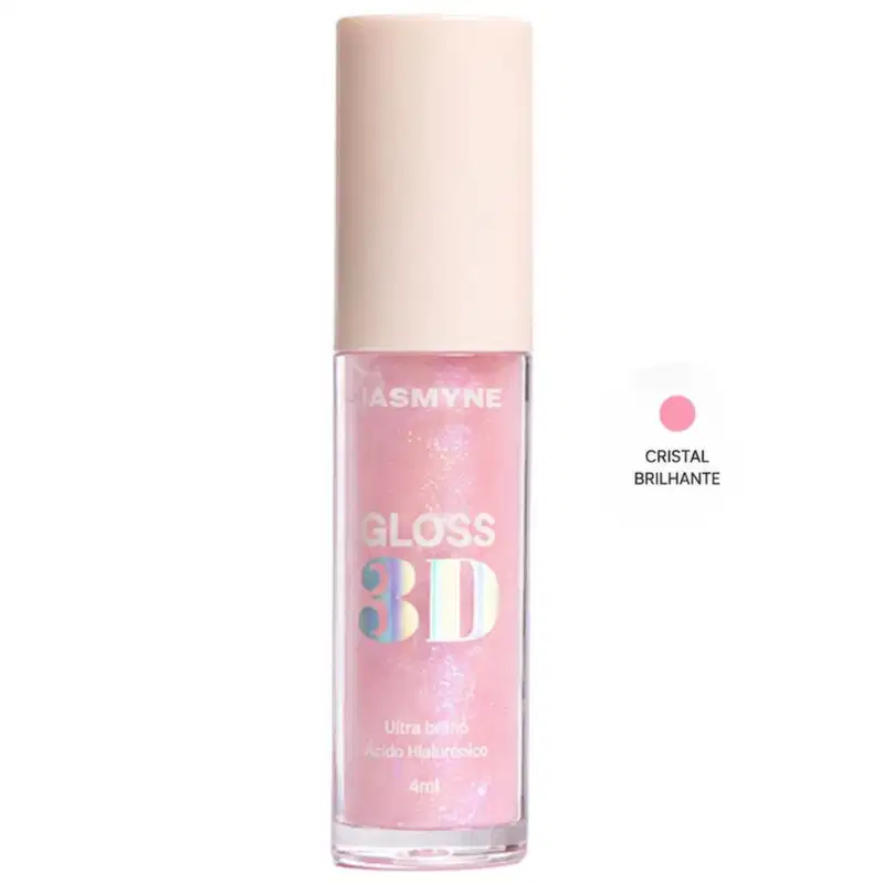 Gloss Labial 3D Jasmyne Ultra Brilho 4ml Ref.: J0133 Cristal Brilhante