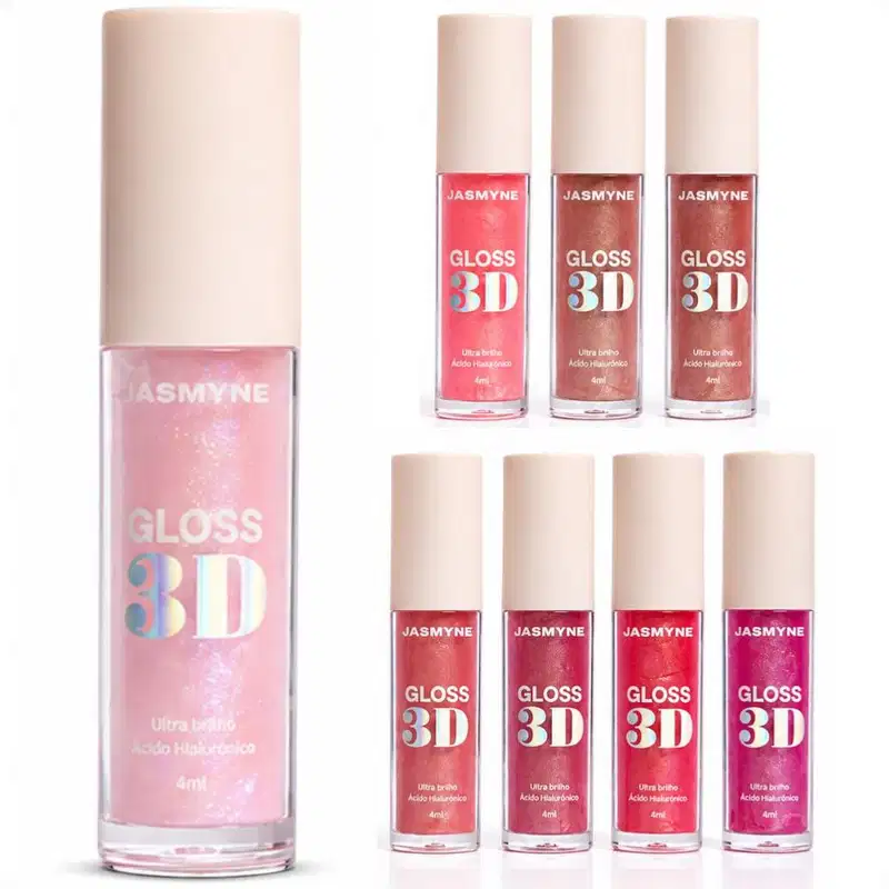 Gloss Labial 3D Jasmyne Ultra Brilho 4ml Ref.: J0133 Nude Radiante
