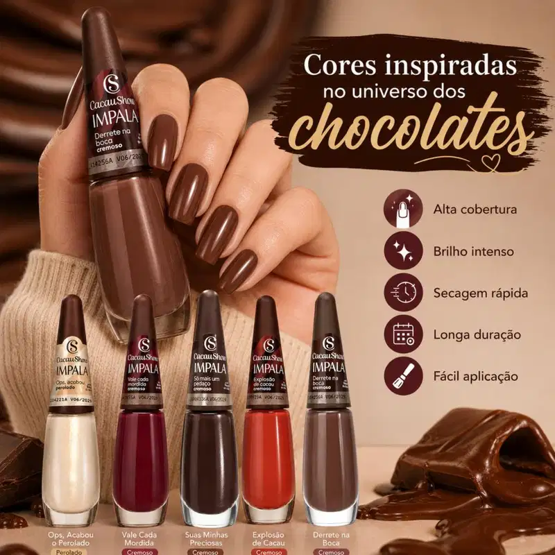 Esmalte Impala Cacau Show 7,5ml  Ops, Acabou