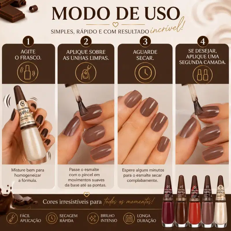 Esmalte Impala Cacau Show 7,5ml  Derrete Na Boca